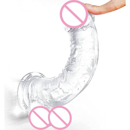 Suction Cup Realistic Dildo Cock Fake Jelly Huge Cheap Big Penis Butt Plug Simulation Female Sex Toys for Women Men Anal Massage