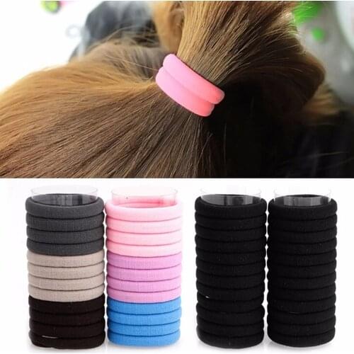 10pcs Elastic Rope Ring Hairband Women Hair Band Ponytail Holder