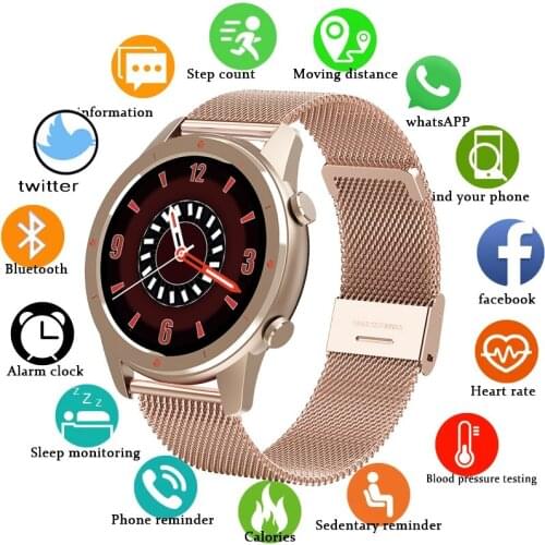 GEJIAN Bluetooth Call Smart Watch Women Men Waterproof Sports Health Fitness Tracker Woman smartwatch for Xiaomi Huawei phone