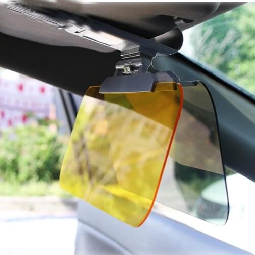 Car Sunshade Day and Night Sun Visor Anti-dazzle Goggles Clip-on Driving Vehicle Shield for Clear View Visor