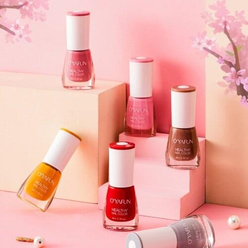 8ml Manicure Nail Art Tearable Quick Dry Normal Without Lamp Nail Polish Glitter Sequins Uv Varnish Matte Watercolor Drops Nails