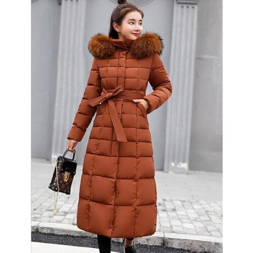 Warm Cotton Jacket Fashion Slim Parkas Overcoat winter jacket women new Long Windbreaker jacket coat women parkas Zippers femal