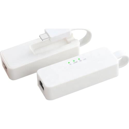 USB 3.1 Type C Adapter Ethernet Network Card RJ45 to USB3.1 Type C for MacBook Wins 7/8/10 Laptop 10/100/1000Mbps