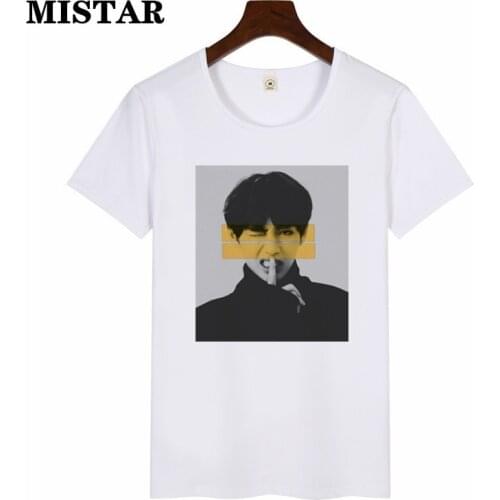 Women Fashion Art Printed T-Shirt Harajuku White Tops t shirts Female Agust D T-shirt women Summer Graphic Tees Women Clothes