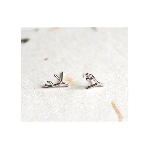 REETI 925 sterling silver antlers Stud Earrings for Women Elegant Wedding Jewelry pendientes mujer moda 2018 Brincos