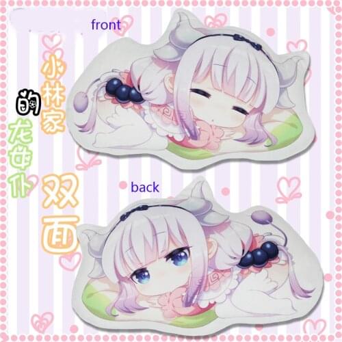 1pcs Anime Miss Kobayashis Dragon Maid Cartoon Two-sided Printed Plush Doll Toy Cosplay Prop Decor Throw Pillow Boy Girl Gift