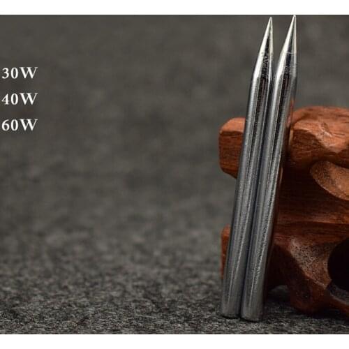 5pcs Solder Tips for Soldering Station diameter silver Replaceable Iron Tool 3.5mm 30W