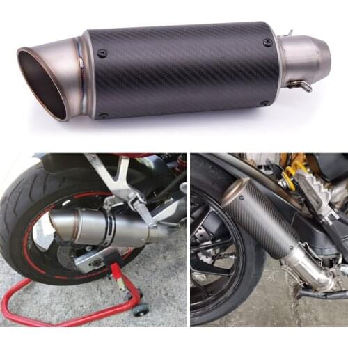 51mm 61mm Motorcycle pipe exhaust with DB killer Exhaust Pipe Muffler For Honda ST1300 Black SpiRit RC51 NC750S NC750X nc 750