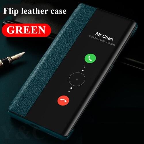For oppo reno 5 Case flip, Original PU Flip leather Smart window phone case for oppo reno 5 pro cover case fundas coque
