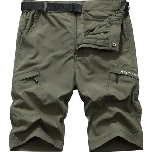 Outdoor Mens Cotton Breathable Beach Shorts Quick Drying Waterproof Tactical Shorts Men Hiking Fishing Treking climb Shorts 5xl