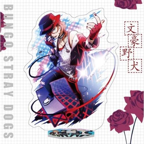Anime Bungou Stray Dogs Kamiya Hiroshi Dazai Atsushi Acrylic Stand Figure Desktop Decoration Collection Model Toy Cosplay Doll