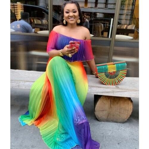 African Dresses For Women Dashiki Summer Plus Size Dress Ladies Traditional African Clothing Fairy Dreaes