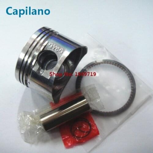 Motorcycle piston kit 52.4mm GY6 125 with mag-titanium piston ring for GY6-125 GY125cc scooter cylinder parts 125CC
