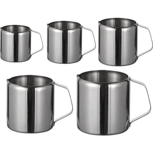 Hot Spout Pitcher Stainless Steel Milk Frothing Jug Coffee Cream Milk Pitcher Cup Coffee Latte Art Durable Kitchen Accessories