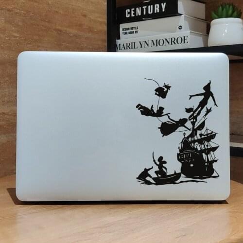 Peter Pan Fairy Notebook Decal for Macbook Sticker Pro 16" Air Retina 11 12 13 14 15 inch Vinyl Mac Surface Book Mi Laptop Skin