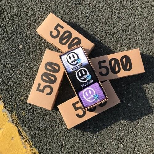 Cartoons Smiley Socks Women man sports sock Couple Cotton Comfortable Funny Hip Hop Tide Socks 3 Pair/box Fashion Candy Color