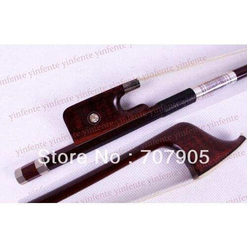 New 3/4 Bass Bow French style SnakeWood Silver Color Bow string 1 pcs