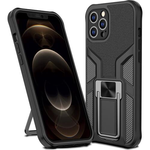 New armor magnetic bracket phone case for iphone7 8 xs xr xsmax thin anti-knock lazy holder back cover for iphone11 12promax