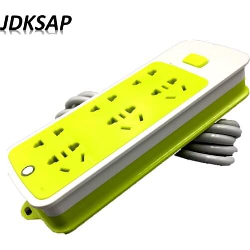 Power Board Surge Protector 6 AC Sockets Power Board Extension Socket Adapter Socket Power Supply 10A 220V 1.8M Extension Lead