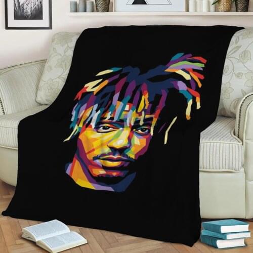 American Rapp Legend 3D Print Plush Blanket Throw On Sofa Home Decor Soft Warmth Washable Nap Blanket Dropshipping