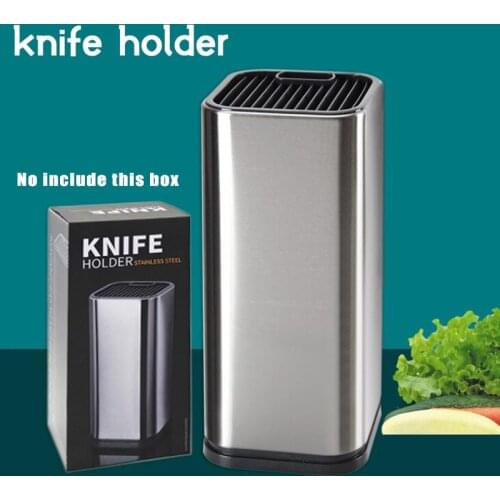 Knife Stand Holder For Kitchen Knife Stainless Steel Cooking Knife Holder Stand Block High End Kitchen Accessories