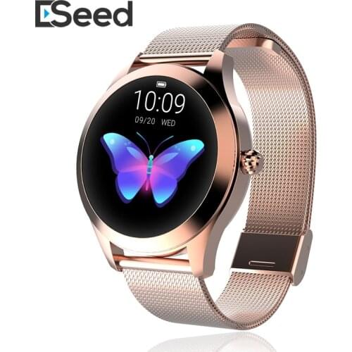 ESEED KW10 Smart Watch Women IP68 Waterproof Heart Rate Monitoring Bluetooth Fitness Bracelet Smartwatch For Android IOS