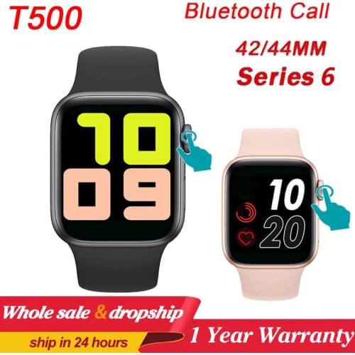 IWO 13 T500 Smart Watch Men Women Series 5 Bluetooth Call 44mm Blood Pressure Monitor Smartwatch Watch for Apple Android phone