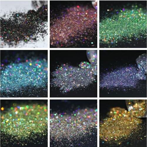 Solvent Resistant Aurora Chameleon Irregular Holographic Glitter Sequins Flakes