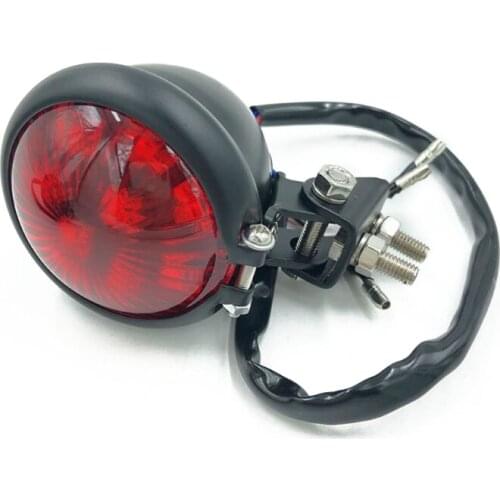 X7AE Motorcycle Red 12V LED Adjustable Cafe Racer Style Stop Tail Light Motorbike Brake Rear Lamp Taillight