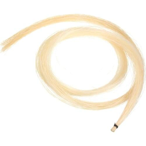 1 Skein of Real Horse Hair White Ponytail for Violin, Viola
