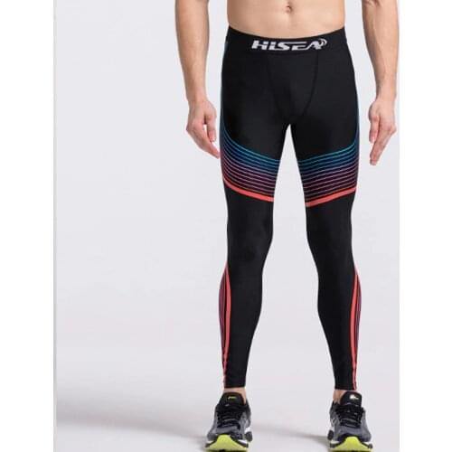 2017 Athletic Sports Fitness Leggings Men Swimwear Trousers Rash Guard Tights Man Breathable Surf Running Pants