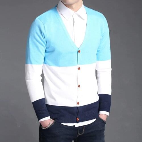 2021 New Spring Cardigan Male V-neck Cardigan Sweater Slim Knitted Sweaters Thin Warm Mens Clothing Plus Size 3XL