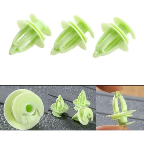 50Pcs Car Door Trim Panel Clip Retainers 9mm Hole Plastic Push Rivets Fastener Fender Bumper Side Skirt Retaining Clip For BMW