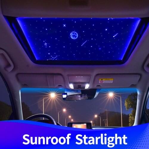 Car Interior Roof Star light auto inner glow starlight lamp Sunroof light emitter atmosphere illumination lamps
