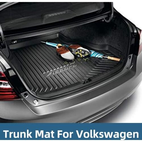 Rear Trunk Cargo Cover Boot Liner Tray Carpet Floor Mat Fits For Volkswagen SANTANA C-TPEK PHIDEON CC T-ROC Passat B8