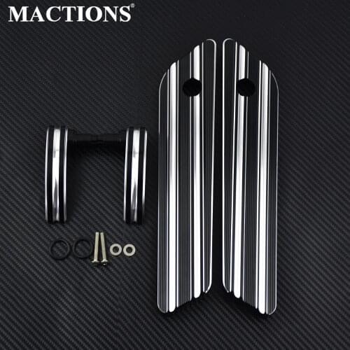 Saddlebag Latch Cover Billet Aluminum&Lid Lifters Case For Harley Touring Electra Street Road Glide Ultra Limited FLHTK 14-17