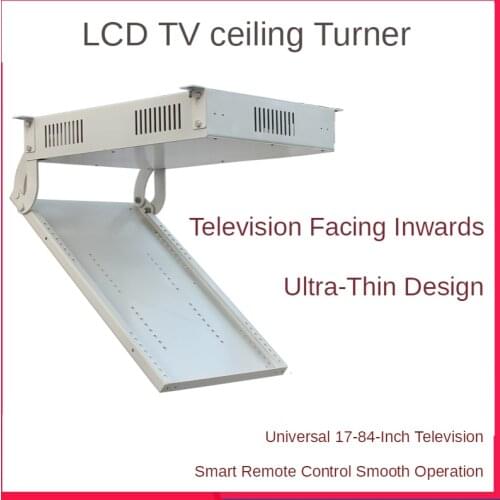 Electric Motorized Tv Inside Rotating Mount Hidden Ceiling Remote 26-84" Lcd Flip Inward Lift Hanger Genuine Turner