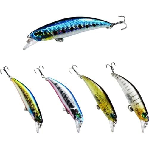 Walk Fish 1PCS Floating Minnow Fishing Lure Laser Hard Artificial Bait 3D Eyes 6.5cm 4g Fishing Wobblers Crankbait Minnows