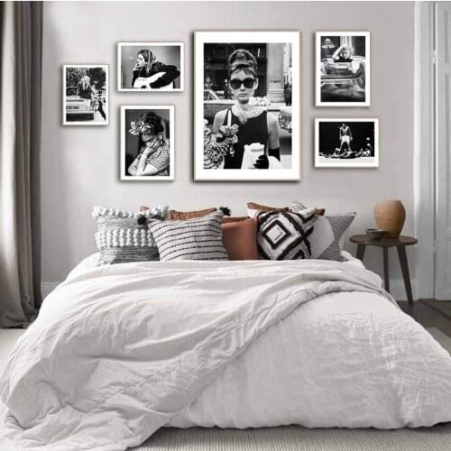 Famous Person Photography Movie Star Canvas Painting Black White Wall Art Picture For Living Room Modern Decorative Prins