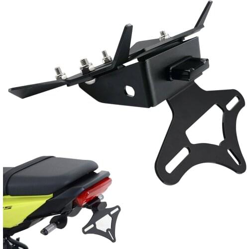 CNC Motorcycle License Number Plate Frame Holder Bracket With LED For Honda Grom MSX125 MSX125SF MSX 125 125SF 2013-2019 2018