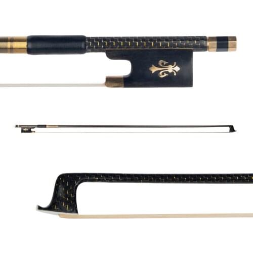 Violin Bow Cabon Fiber 4/4 Violin Bow High Quality Bow Hairs Ebnoy End Light Weight Proper Balance Orchestral String Accessories