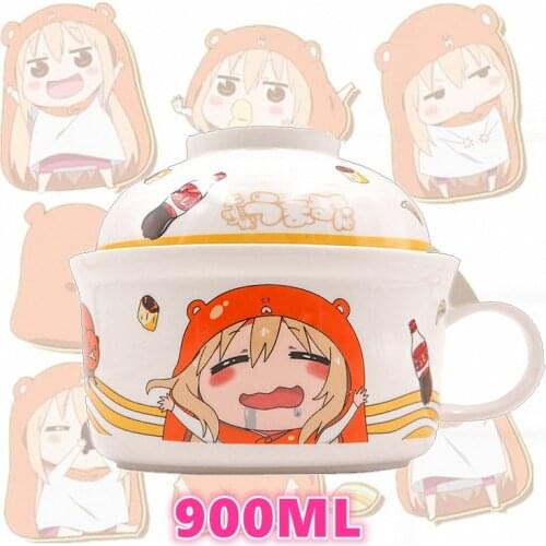 Cute Anime Himouto! Umaru-chan Doma Umaru Instant noodles bowl Men Women Student rice bowl tableware Birthday Xmas Gifts
