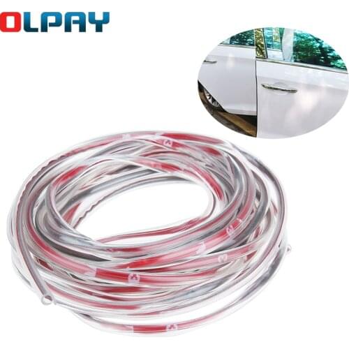 5m Car Interior Mouldings Door Edge Guard Scratch Protector Cover Strip Trim Molding Kit Anti Collision Bumper Protection Strip