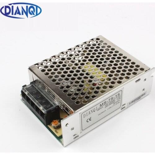 DIANQI power supply 75W 5V 12V 15V 24V 15A 6.3A 5A 3.2A mini size ac dc converter power supply unit dc voltage regulator
