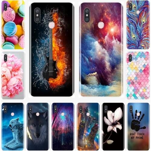 Colorful World Snow Wolf Soft Phone Case Silicone For Xiaomi Mi Max Mix 1 2 2S 3 TPU Back Cover For Xiaomi Mi Note 1 2 3 Case