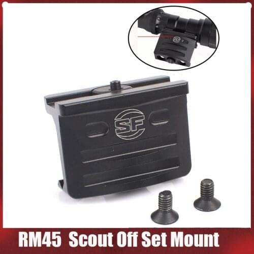 Airsoft RM45 Tactical Scout Off Set Mount For Surefir M300 M600 M300V M600V M600B Light Mount For Shotguns Picatinny Rail