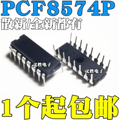 New and original PCF8574 PCF8574P AP DIP16 Chip input/output expansion 8 bit I2C, clock chip IC