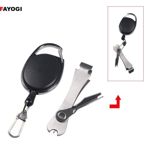 Stainless Steel Line Cutter Scissors Quick Knot Tying Tool Fly Fishing Nipper Tie Nail Knot Tying Tool Tackle Accessories