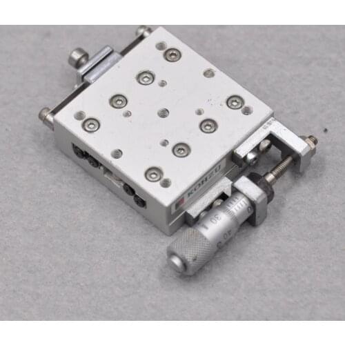 Y-axis Kohzu Seiki XM04A-S1-R optical high-precision displacement fine-tuning slide table manual 40 * 40mm table
