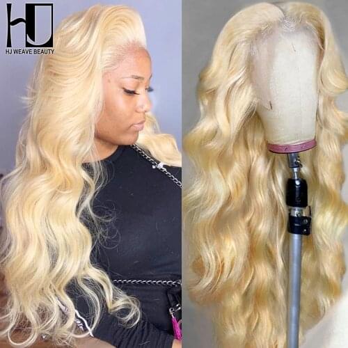 30 inch 613 Honey Blonde Transparent HD Lace Front Wig Wavy 13x4 Lace Frontal Wig Body Wave Lace Front Human Hair Wigs For Women